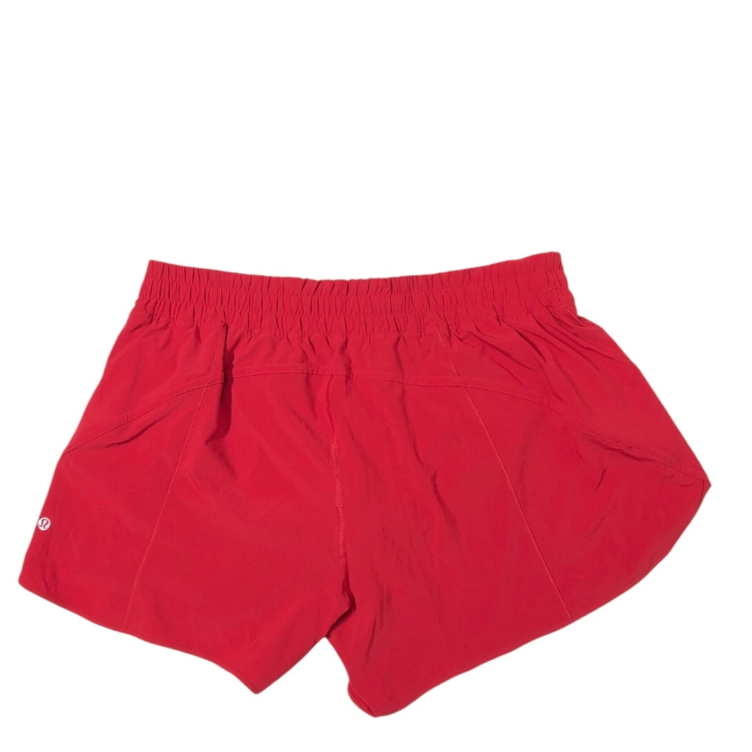 Athletic Shorts By Lululemon In Red, Size: 20