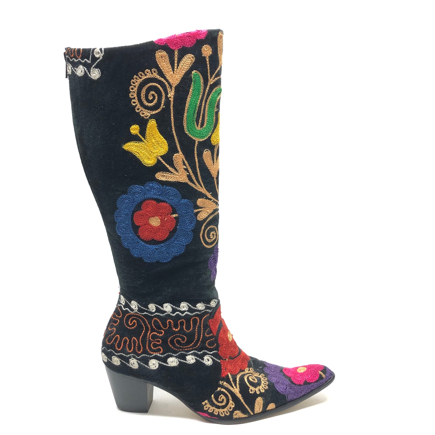 Boots Western By Cme In Floral Print, Size: 8