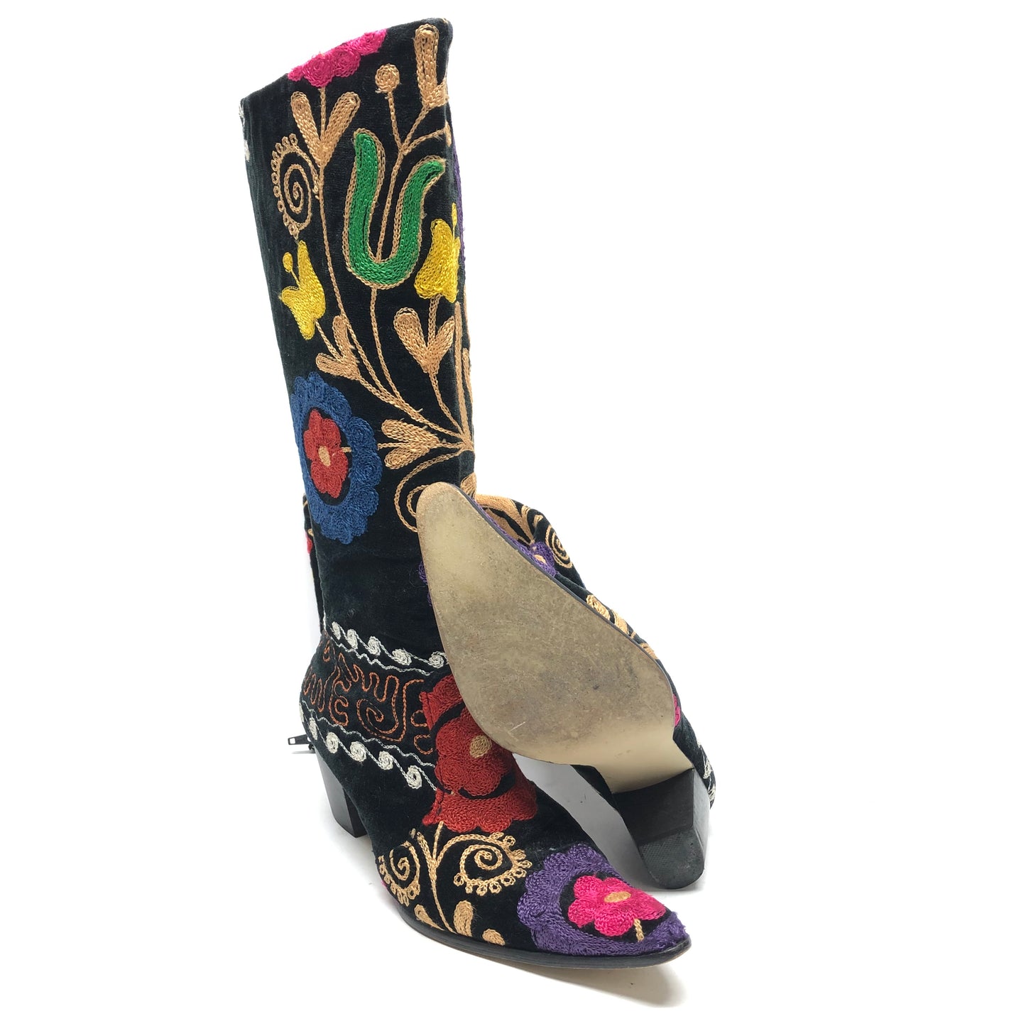 Boots Western By Cme In Floral Print, Size: 8