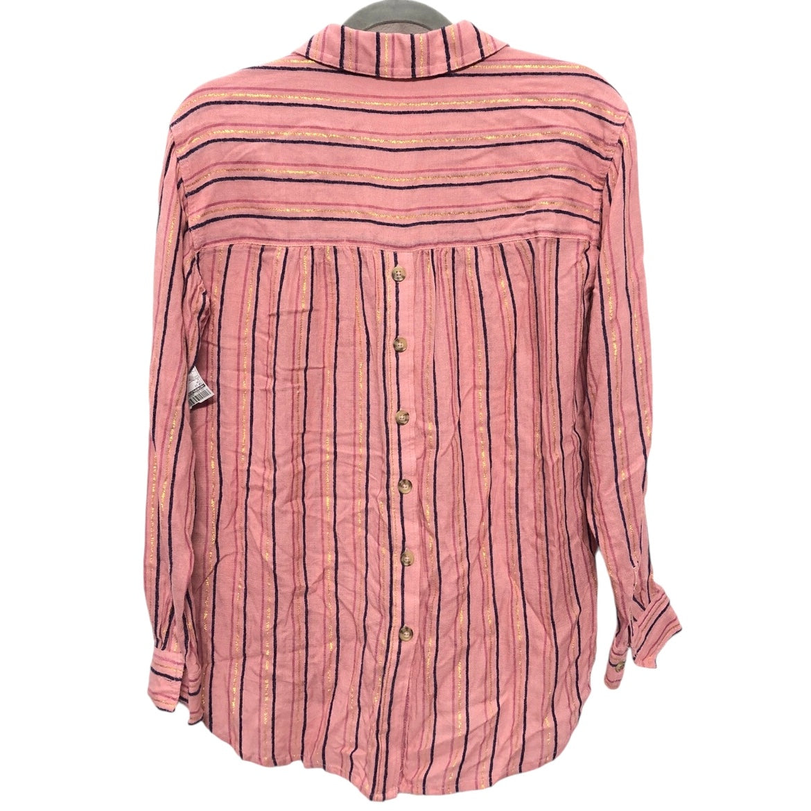 Top Long Sleeve By Anthropologie In Pink, Size: Xs