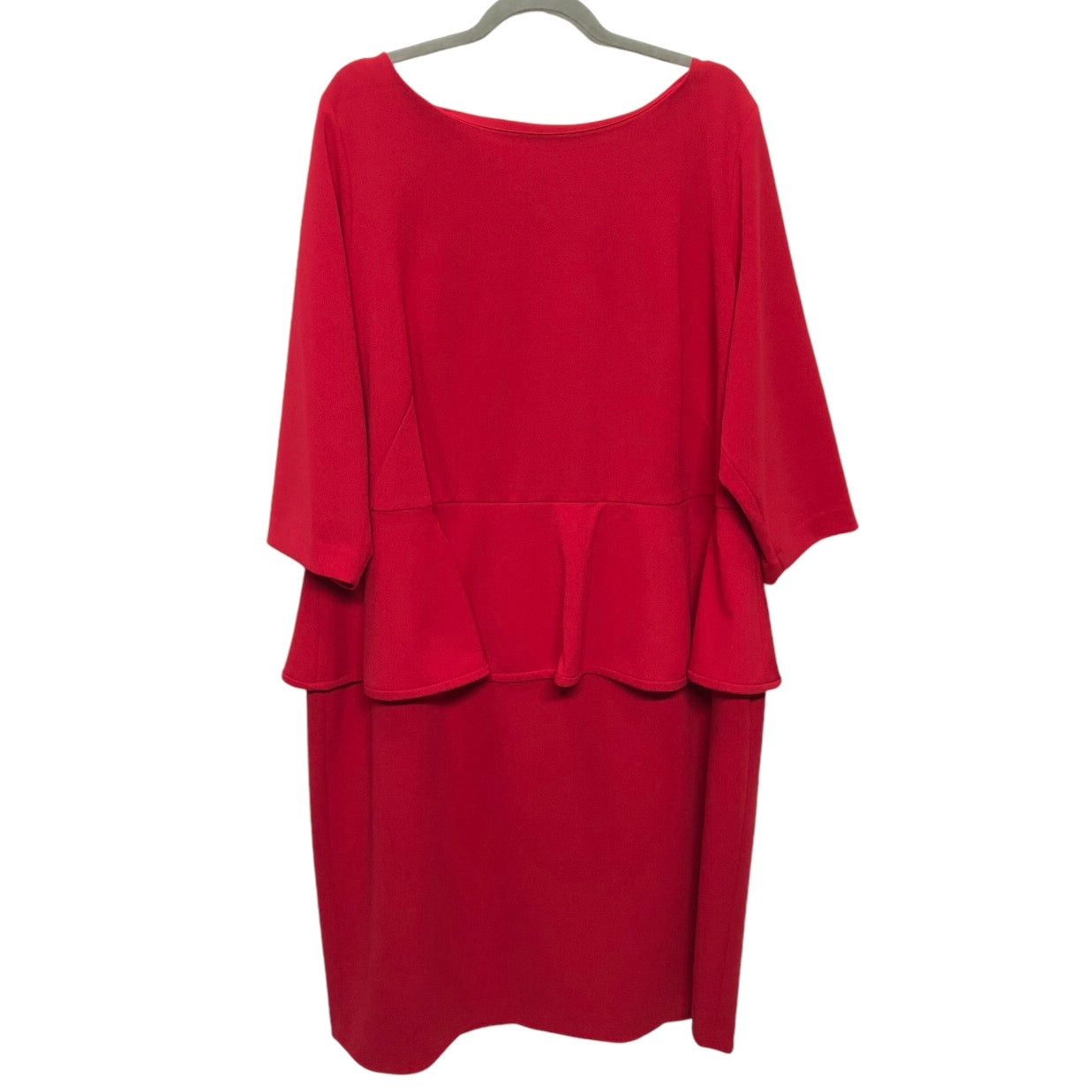 Dress Casual Midi By Calvin Klein In Red, Size: 20