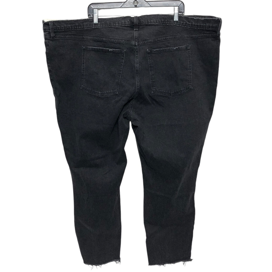 Jeans Straight By Abercrombie And Fitch In Black Denim, Size: 24