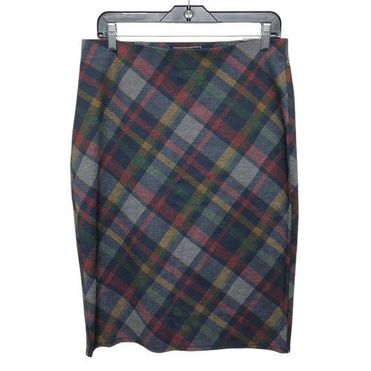 Skirt Midi By Clothes Mentor In Plaid Pattern, Size: M