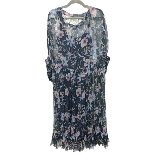 Dress Casual Midi By Johnny Was In Floral Print, Size: L