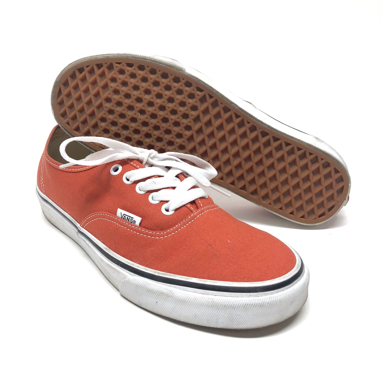 Shoes Sneakers By Vans In Orange, Size: 11