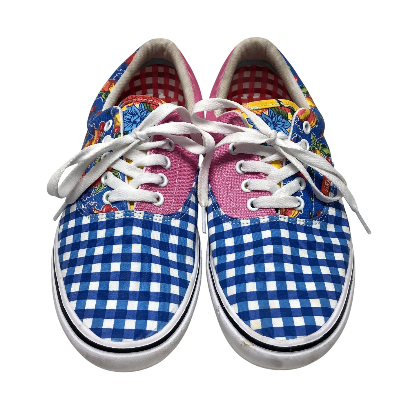 Shoes Sneakers By Vans In Blue & Pink, Size: 11