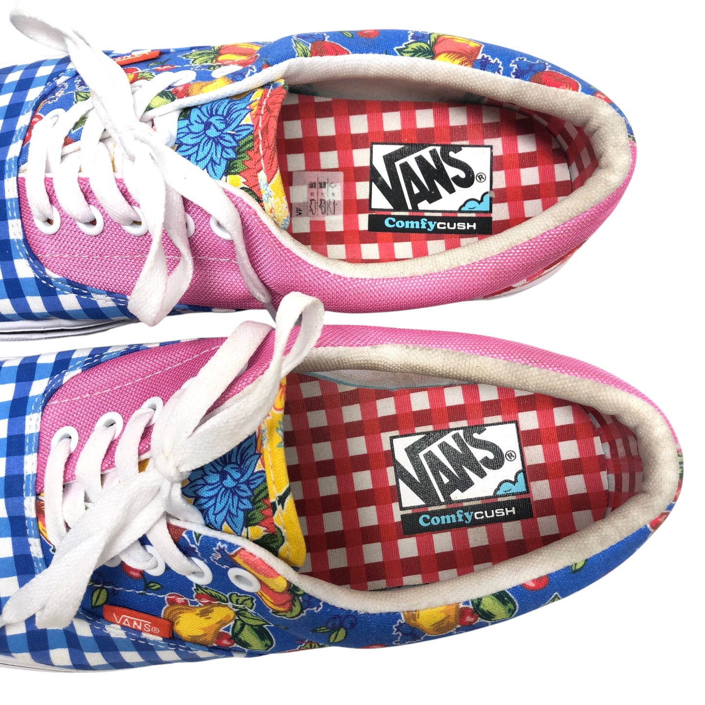 Shoes Sneakers By Vans In Blue & Pink, Size: 11