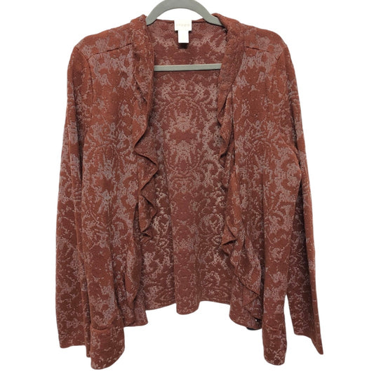 Cardigan By Chicos In Brown, Size: M