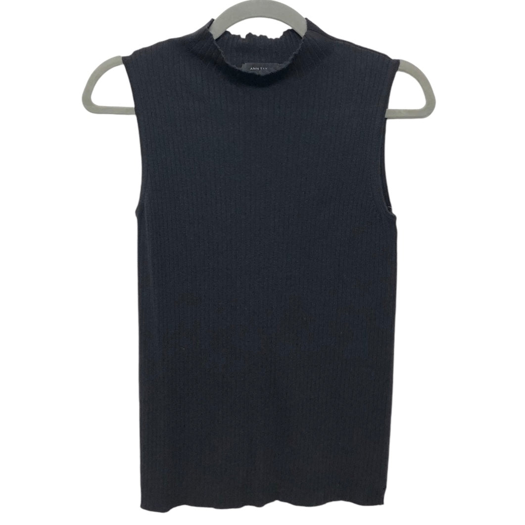 Top Sleeveless By Ann Taylor In Black, Size: M