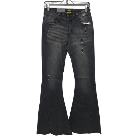 Jeans Flared By Clothes Mentor In Black Denim, Size: 4