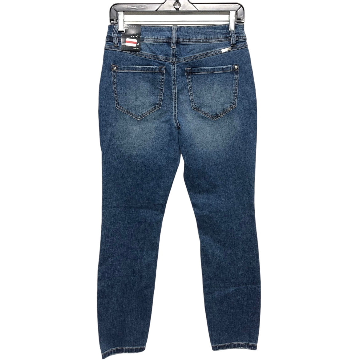 Jeans Skinny By Inc In Blue Denim, Size: 4