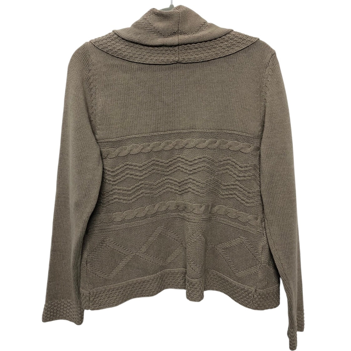 Sweater Cardigan By Croft And Barrow In Taupe, Size: M