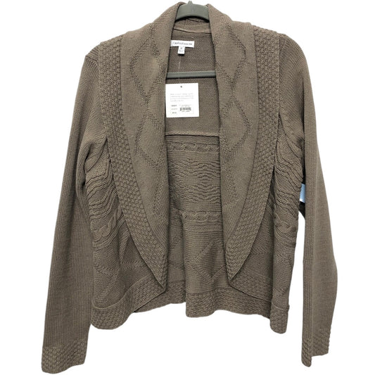 Sweater Cardigan By Croft And Barrow In Taupe, Size: M