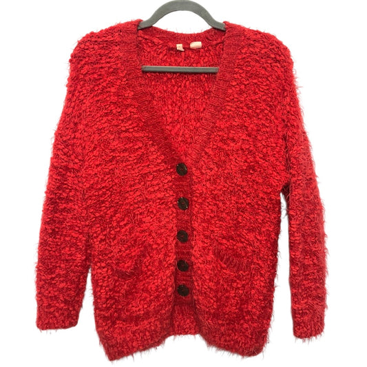 Sweater Cardigan By Moth In Red, Size: Xs