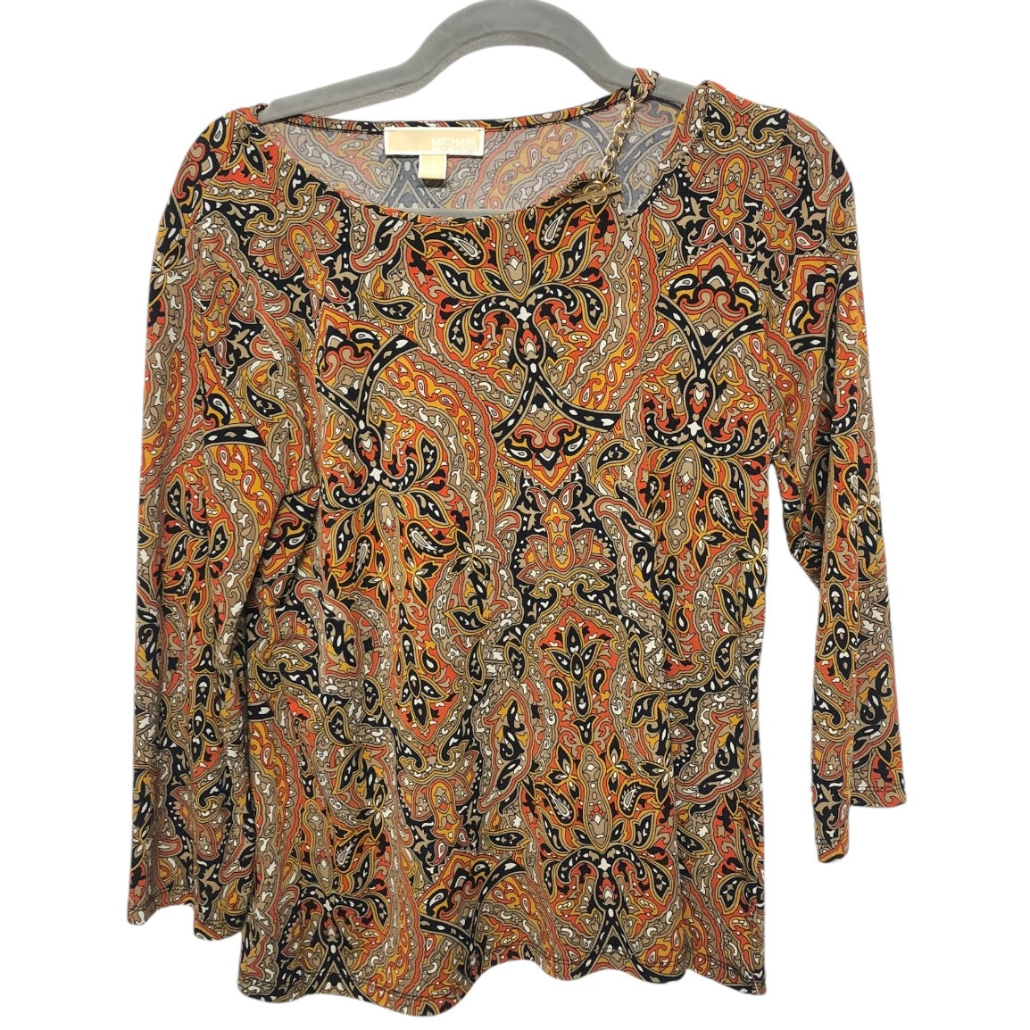 Top Long Sleeve By Michael By Michael Kors In Brown, Size: M