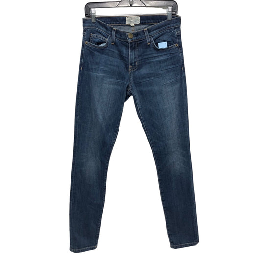 Jeans Skinny By Current Elliott In Blue Denim, Size: 4