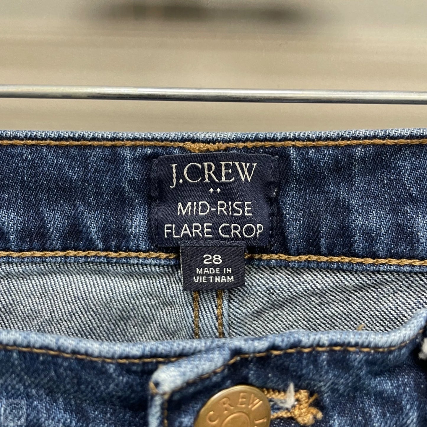 Jeans Cropped By J. Crew In Blue Denim, Size: 6