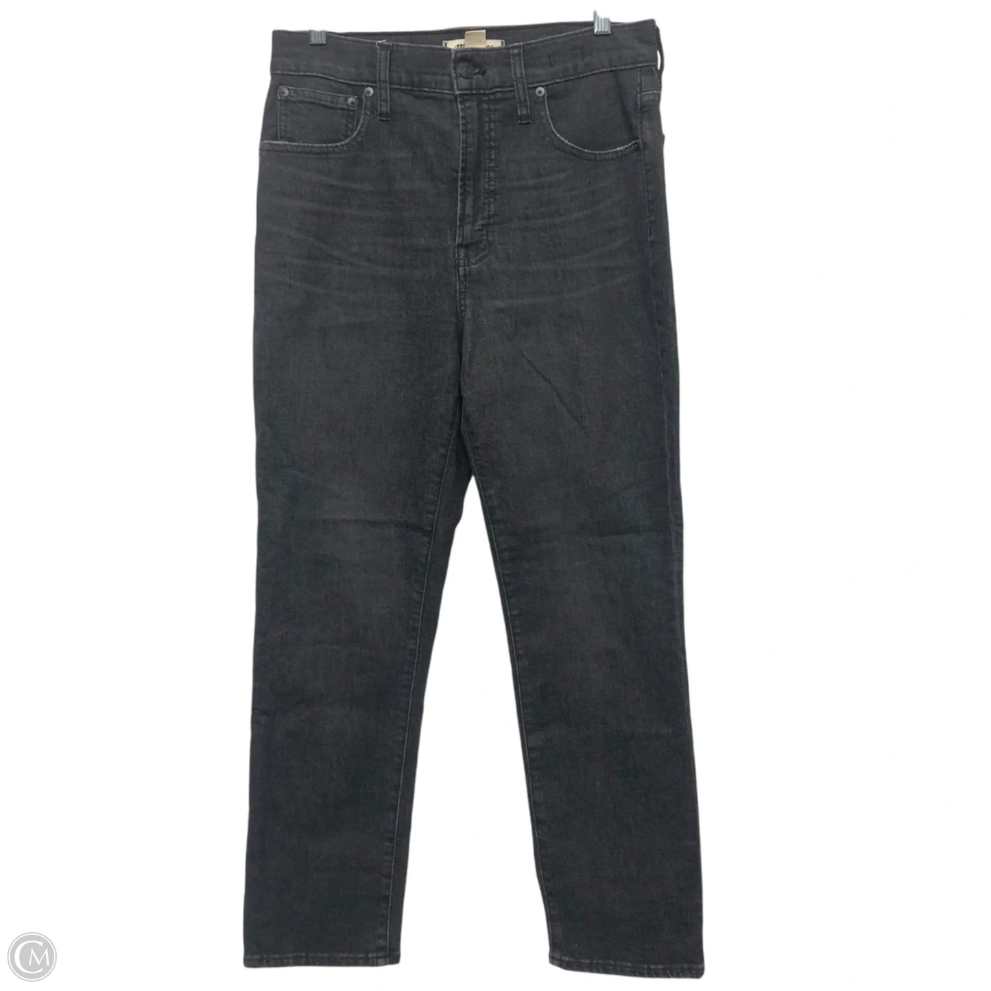 Jeans Straight By Madewell In Black Denim, Size: 4