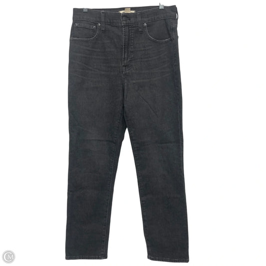 Jeans Straight By Madewell In Black Denim, Size: 4