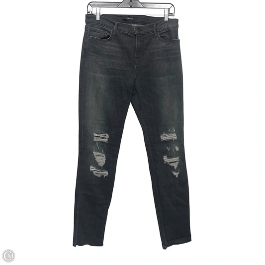 Jeans Skinny By J Brand In Black Denim, Size: 10
