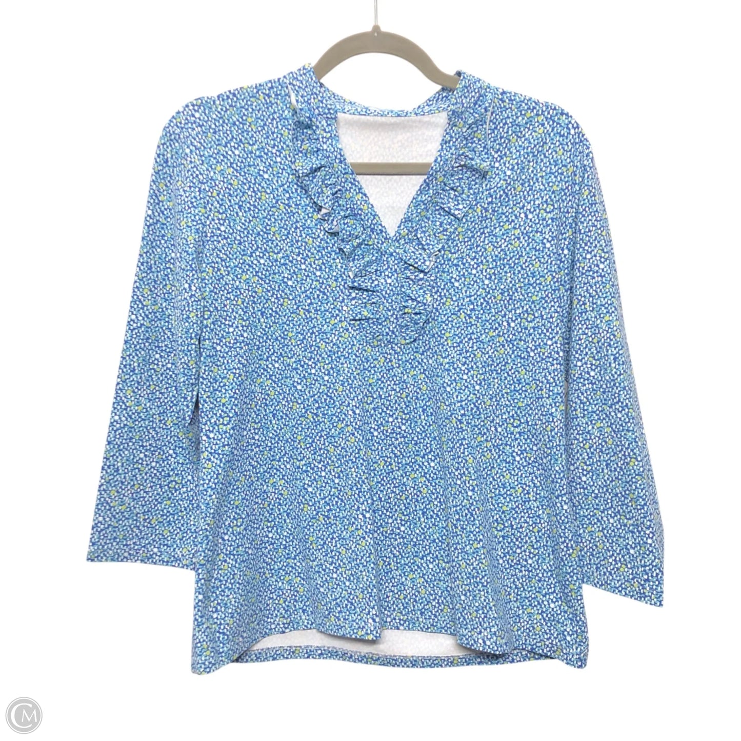 Top Long Sleeve By J Mclaughlin In Blue, Size: M