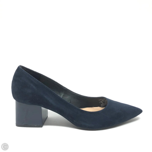 Shoes Heels Block By Zara In Navy, Size: 8.5