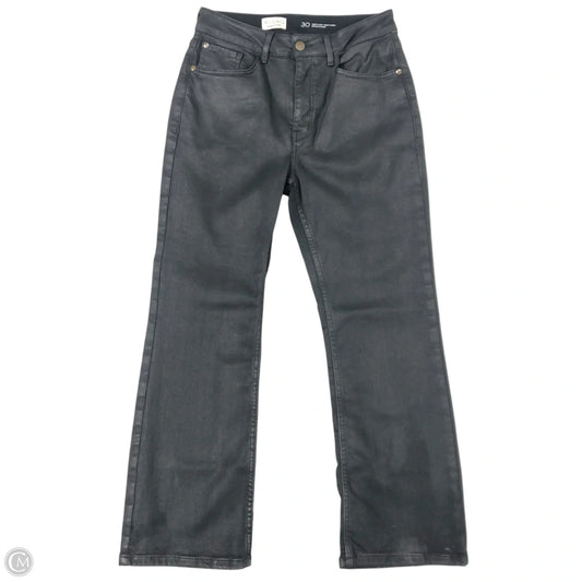 Jeans Cropped By Pilcro In Black Denim, Size: 10