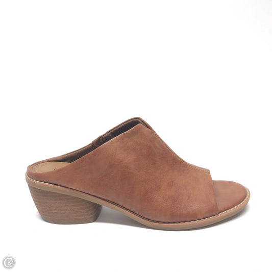 Shoes Heels Block By Sofft In Brown, Size: 8