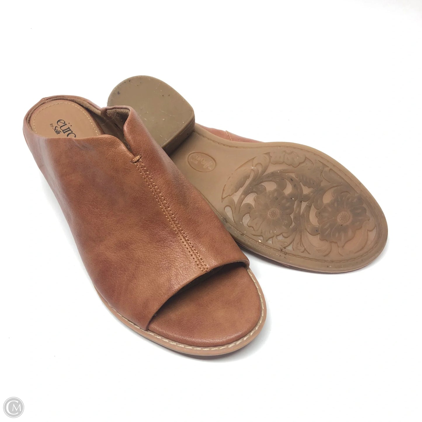 Shoes Heels Block By Sofft In Brown, Size: 8