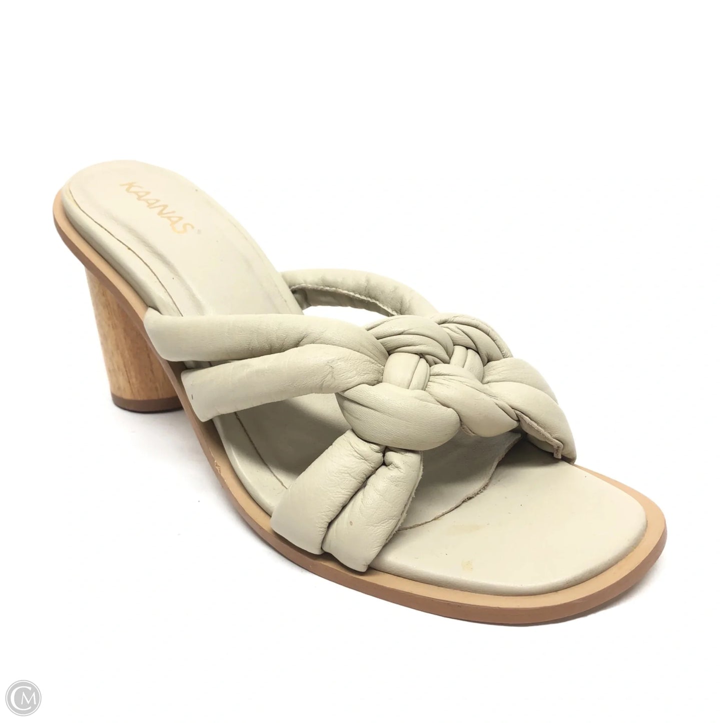 Sandals Heels Block By Cmc In Taupe, Size: 9