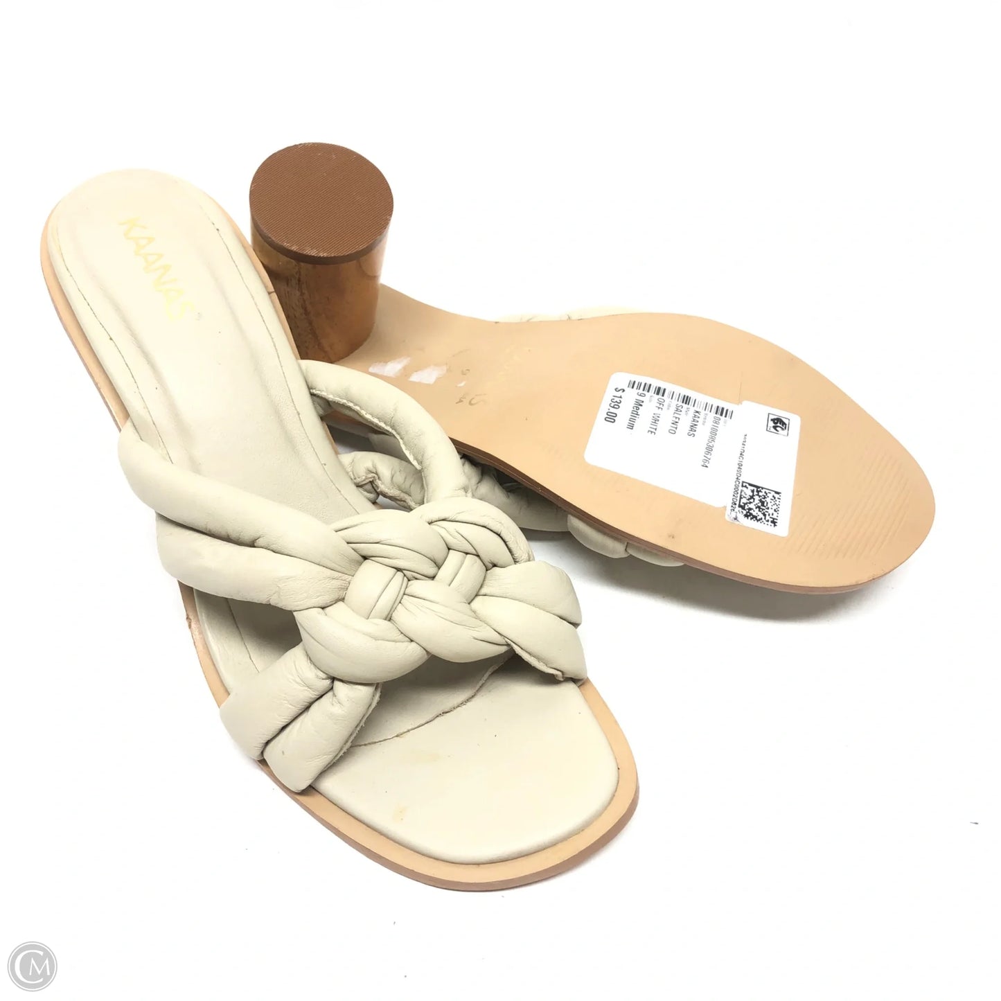 Sandals Heels Block By Cmc In Taupe, Size: 9