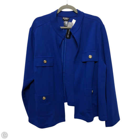 Blazer By Clothes Mentor In Blue, Size: 3x