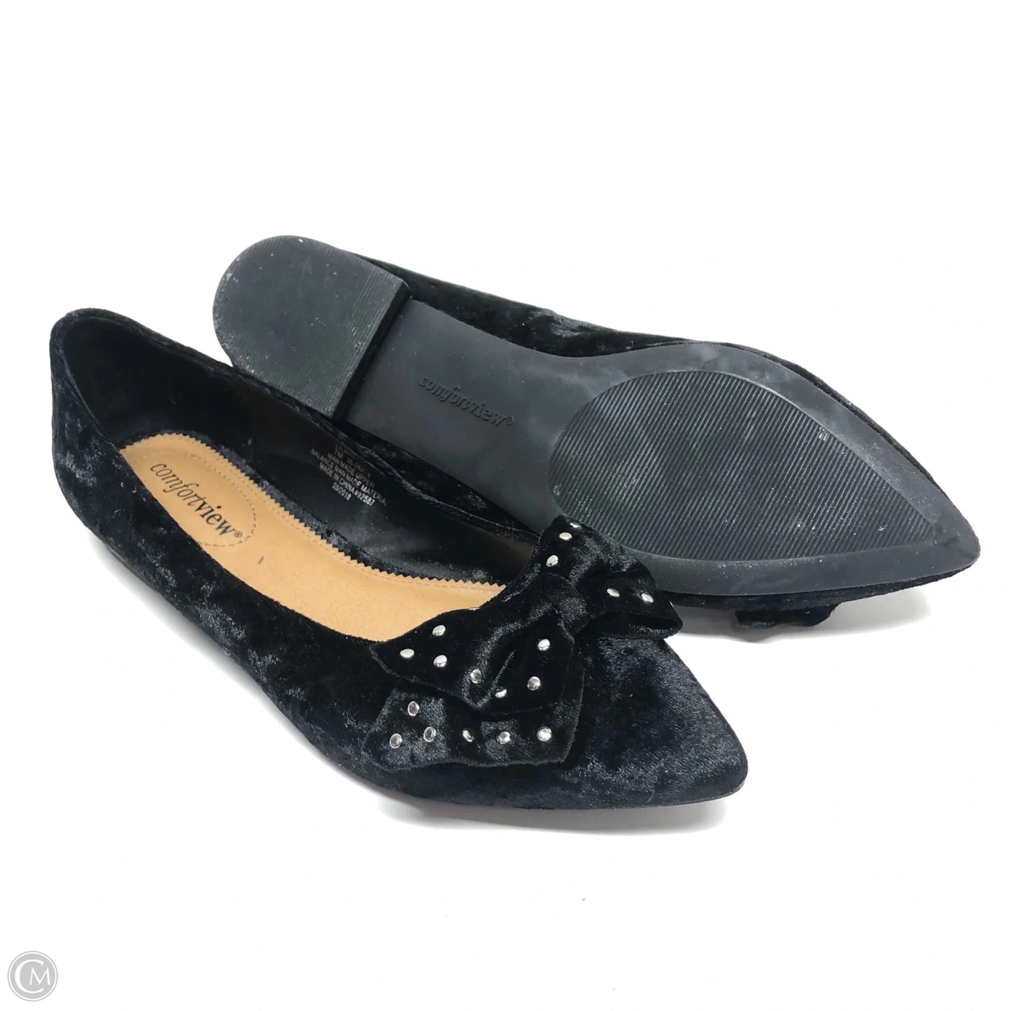 Shoes Flats By Comfortview In Black, Size: 7