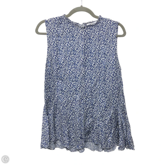 Top Sleeveless Designer By Derek Lam In Blue & White, Size: 8