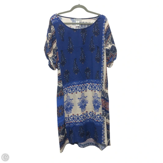 Dress Casual Short By Clothes Mentor In Blue, Size: 3x