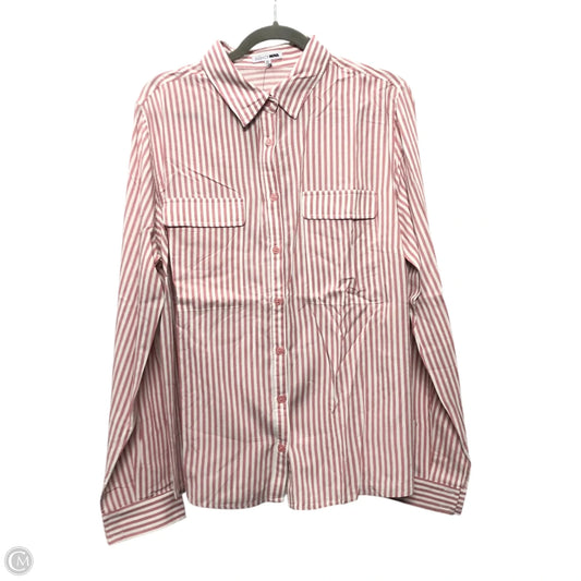 Top Long Sleeve By Fashion Nova In Pink, Size: 1x