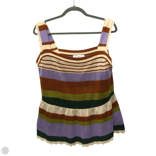 Top Sleeveless By Eloquii In Multi-colored, Size: Xl
