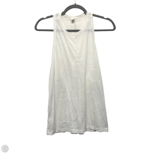 Athletic Tank Top By Lululemon In White, Size: 6