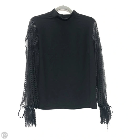 Top Long Sleeve By Cmb In Black, Size: 6