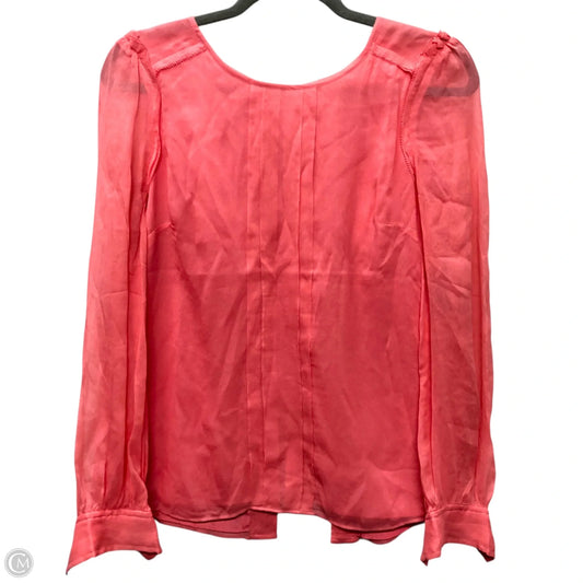 Blouse Long Sleeve By J. Crew In Pink, Size: 2
