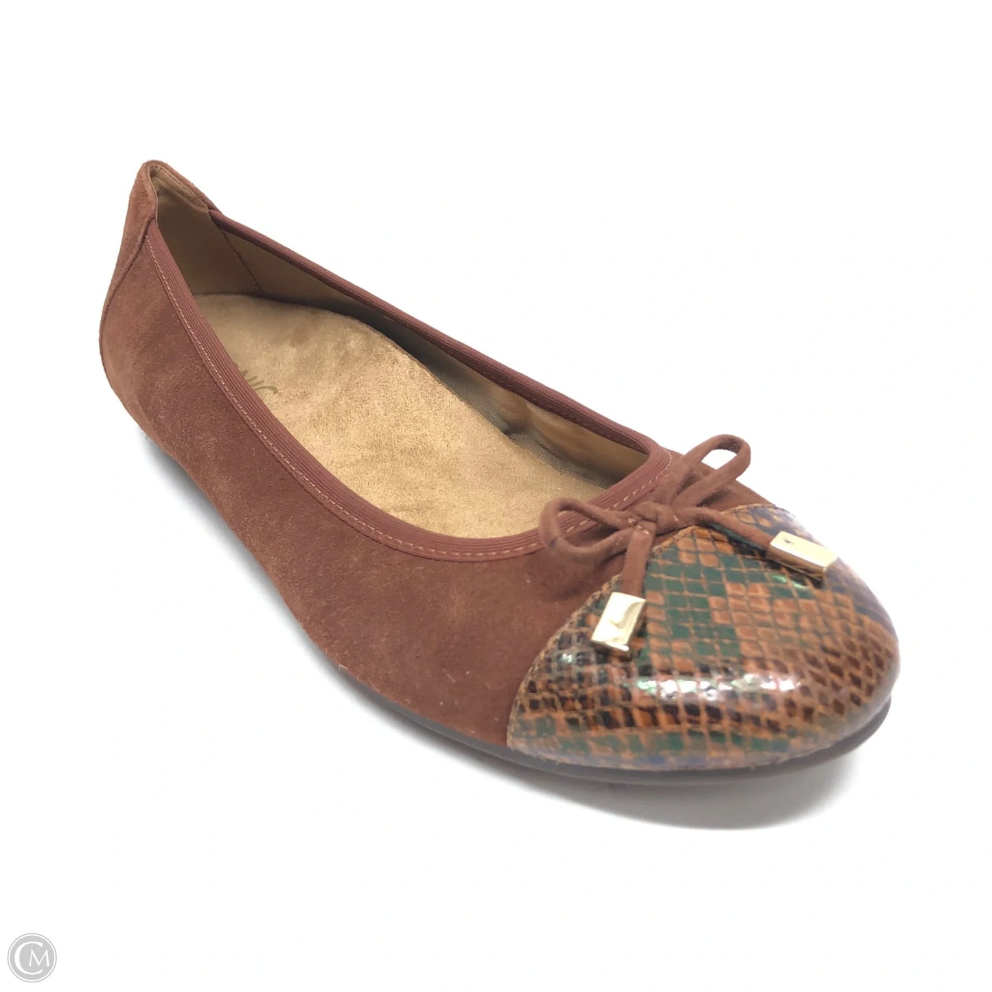 Shoes Flats By Vionic In Brown, Size: 9.5