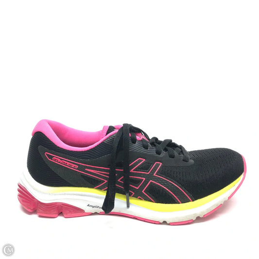 Shoes Athletic By Asics In Black & Pink, Size: 7