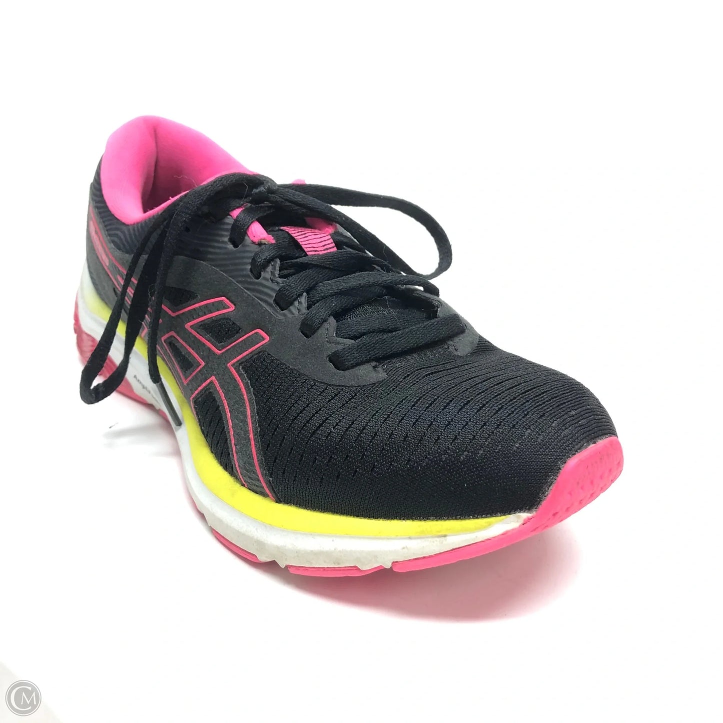 Shoes Athletic By Asics In Black & Pink, Size: 7