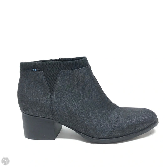 Boots Ankle Heels By Toms In Black, Size: 9
