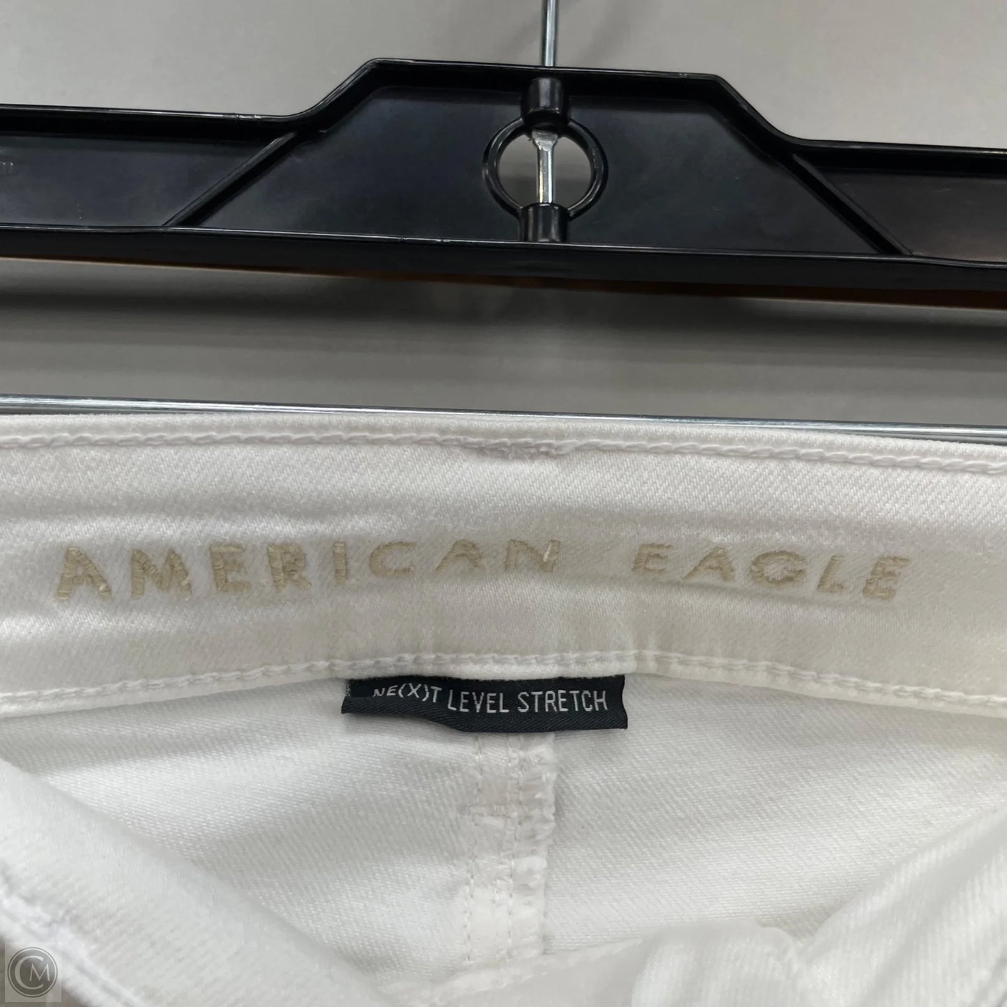 Jeans Skinny By American Eagle In White Denim, Size: 4