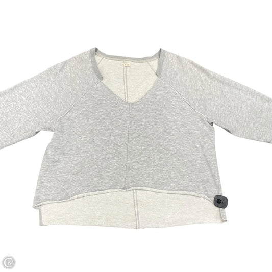 Sweatshirt Crewneck By Pilcro In Grey, Size: L