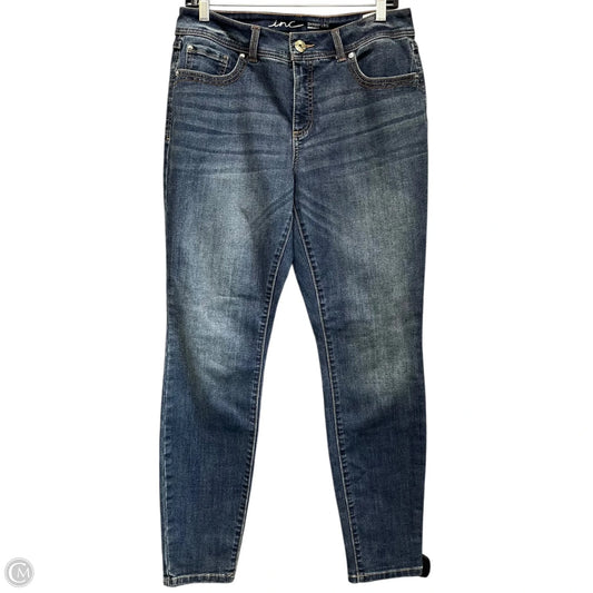 Jeans Straight By Inc In Blue Denim, Size: 10