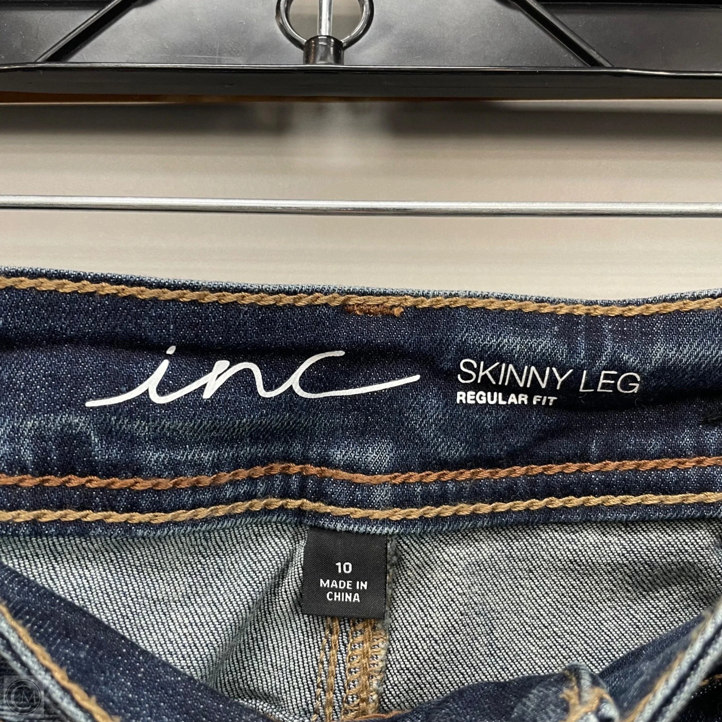 Jeans Straight By Inc In Blue Denim, Size: 10