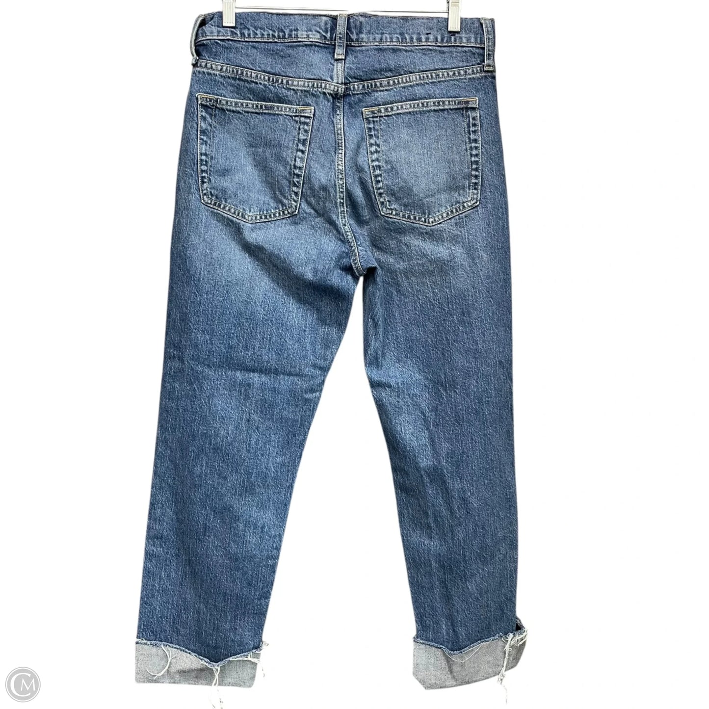 Jeans Straight By Gap In Blue Denim, Size: 8