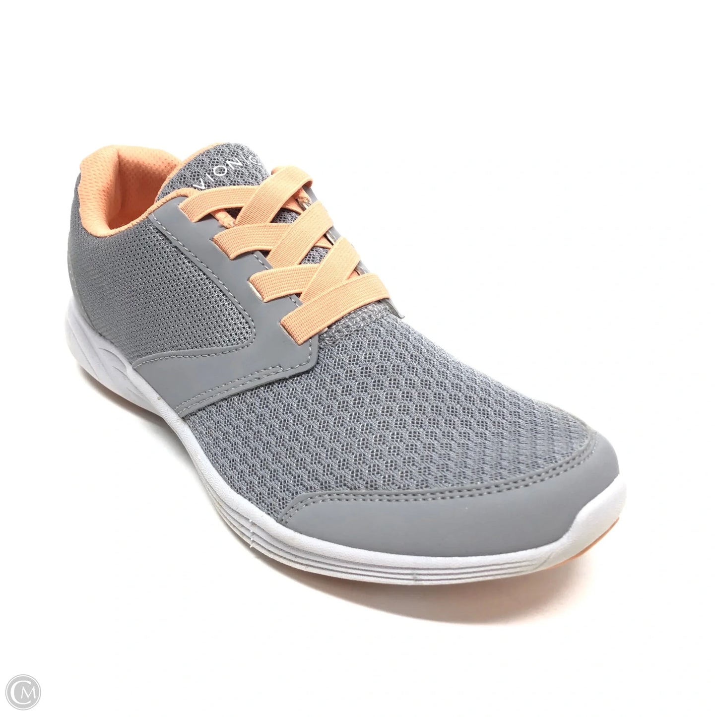 Shoes Sneakers By Vionic In Grey & Orange, Size: 6.5